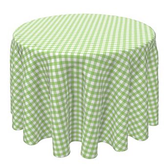Round Tablecloth, 100% Cotton, 60 Round", Plaid 23