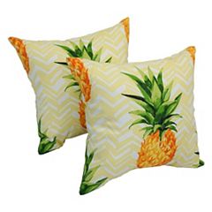 Blazing Needles 17-inch Square Polyester Outdoor Throw Pillows