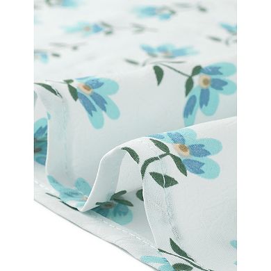 Women's Summer Floral Printed Cap Sleeve Tops