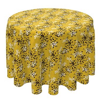 Round Tablecloth, 100% Cotton, 60 Round", Safari Floral