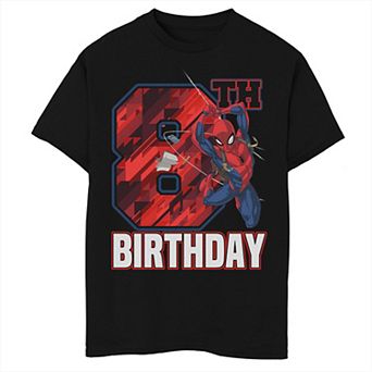 Boys Marvel Spider-Man Web Swing 8th Birthday Husky Graphic Tee