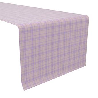 Table Runner, 100% Cotton, 16x72", Plaid 27