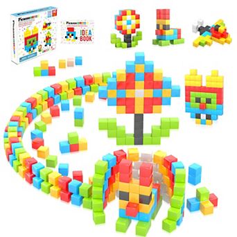 PicassoTiles 60 pc STEM Toy, Magnetic Puzzle Cubes, Building Blocks for Kids Age 3 & Up, PMC60