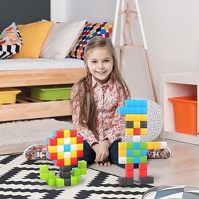 PicassoTiles 60 PC Magnetic Blocks, Magnetic Building Blocks for Kids, Magnet Toy for Kids 3+