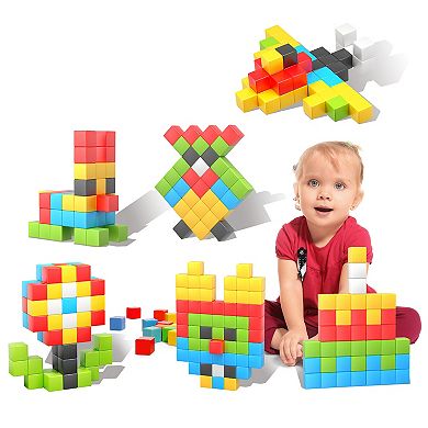 60 Piece Magnetic Building Block Cubes