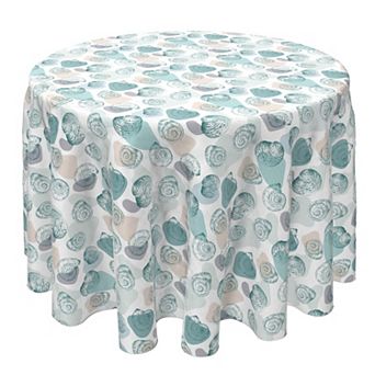 Round Tablecloth, 100% Cotton, 60 Round", Trendy Shells