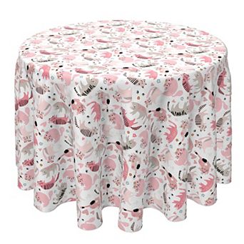 Round Tablecloth, 100% Cotton, 60 Round", Princess Kittens