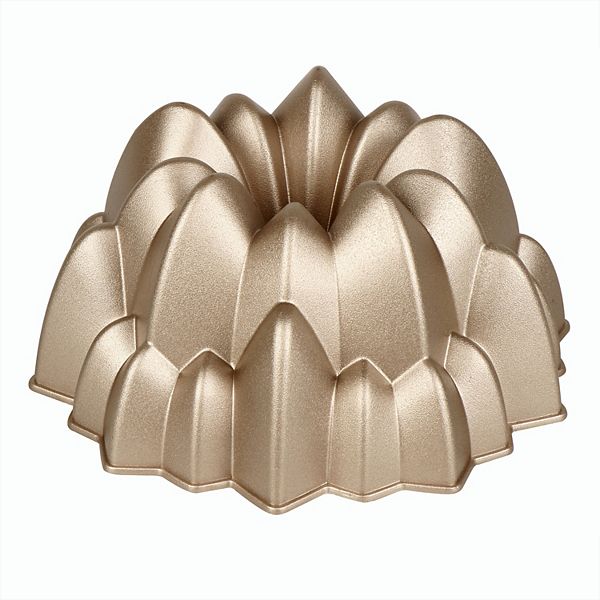 Baker's Secret Fluted Cake Pan, Cast Aluminum 2 Layers Nonstick Coating ...