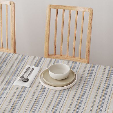 Round Tablecloth, 100% Cotton, 60 Round", Country Kitchen Stripe