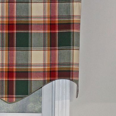 Cabin Plaid Regal Style All Season Valance 3" Rod Pocket