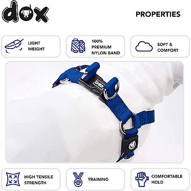 Adjustable Nylon Step-in Dog Harness with Chest Strap