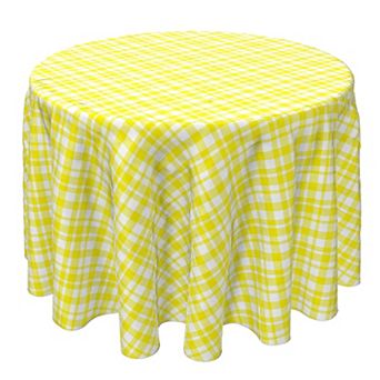 Round Tablecloth, 100% Cotton, 60 Round", Plaid 8