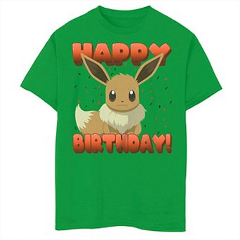 Boys Pokémon Eevee "Happy Birthday!" Tee