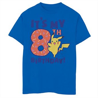 Boys Pokémon Pikachu "It's My 8th Birthday" Tee