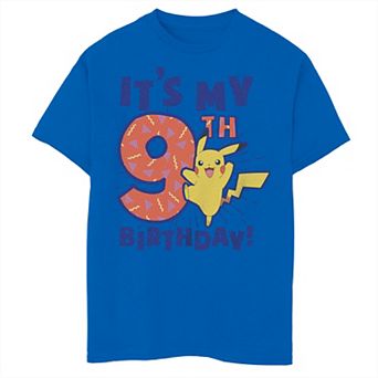 Boys Pokémon Pikachu "It's My 9th Birthday" Tee