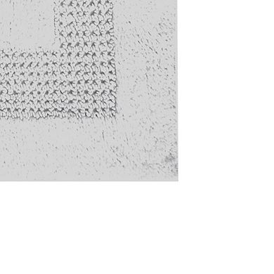 Beautiful Cotton Bath Rug Racetrack Design Anti Skid Resistant Comfortable Absorbent