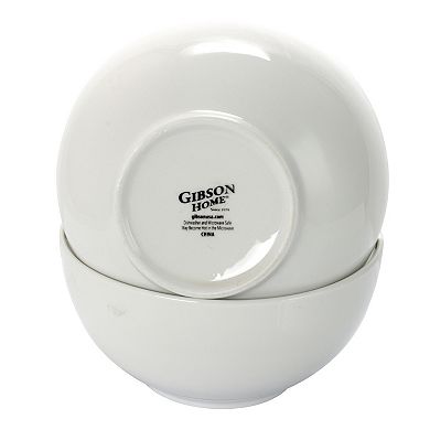 Gibson Home 2 Piece 7 Inch Ceramic All-Purpose Round Bowl Set