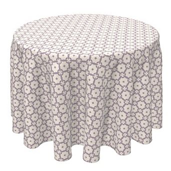 Round Tablecloth, 100% Cotton, 60 Round", Ornamental Mosaic