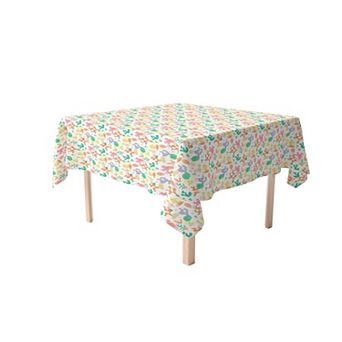 Square Tablecloth, 100% Cotton, 60x60", Bright Desert Pattern