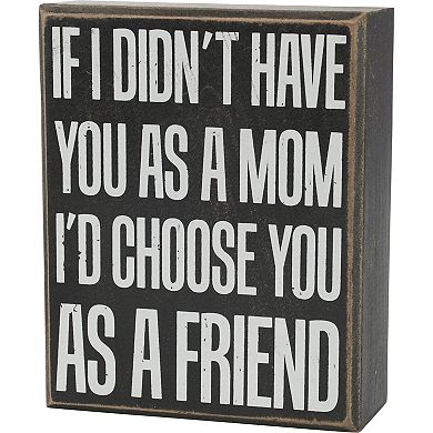 By Kathy Mom Box Sign & Candle Set
