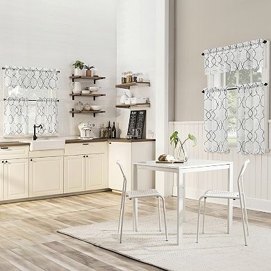 Sonoma Goods For Life® Lyden Embroidered Trellis Rod Pocket Curtain Valance