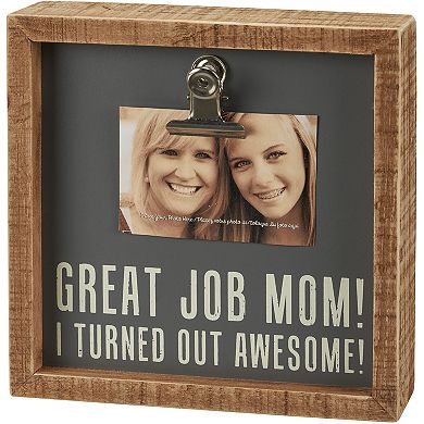 By Kathy Great Job, Mom Clip Frame & Candle Set
