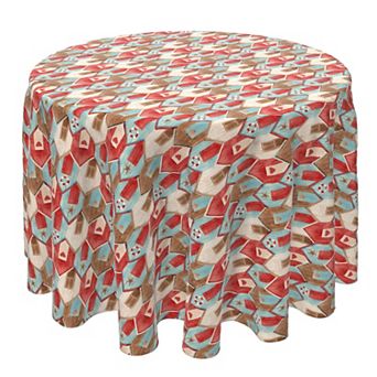 Round Tablecloth, 100% Cotton, 60 Round", Nautical Wood Houses