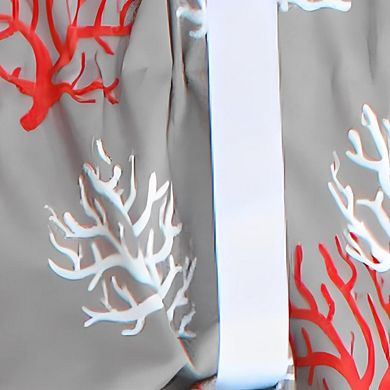 Sea Coral Suspender Window Treatment Valance 3" Rod Pocket 50" x 16"