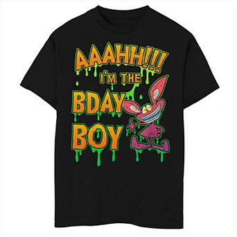 Boys Aaahh!!! Real Monsters Birthday Ickis I'm The Birthday Boy Husky Graphic Tee