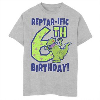 Boys Rugrats Reptar 6th Birthday Husky Graphic Tee