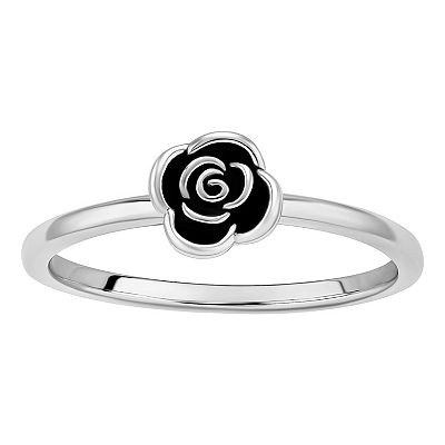 PRIMROSE Sterling Silver Rose Band Ring