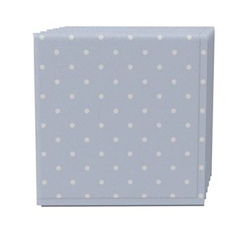 Napkin Set of 4, 100% Cotton, 20x20", Mini Dots Blue