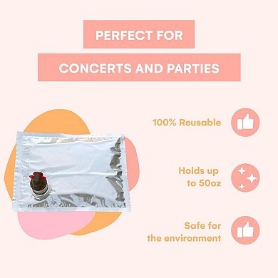 Refill Dispenser Bag Compatible With Wine Purse Flask Perfect For Parties And Concerts
