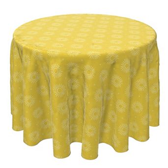 Round Tablecloth, 100% Cotton, 60 Round", Modern Sunrise