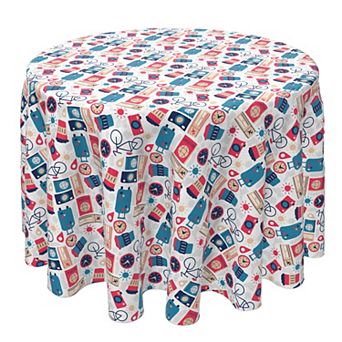 Round Tablecloth, 100% Cotton, 60 Round", Tourist Travels