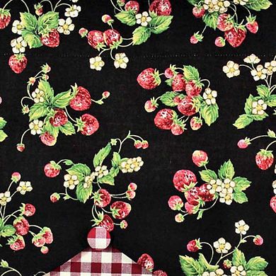Strawberry Style All Season Fields Petticoat Valance 3" Rod Pocket