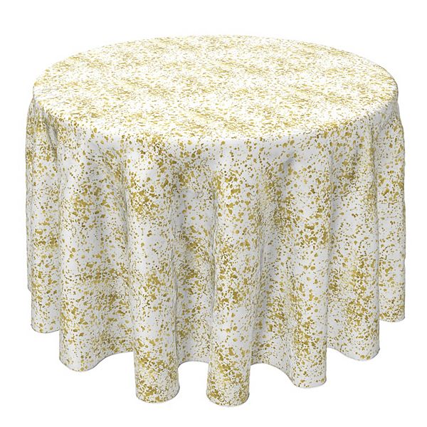 Round Tablecloth, 100 Cotton, 60 Round", Golden Specks