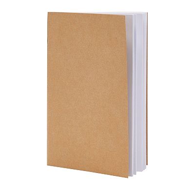 24-pack A5 Blank Notebook Bulk Set, Unlined Kraft Paper Journals, 5.5x8.5 In