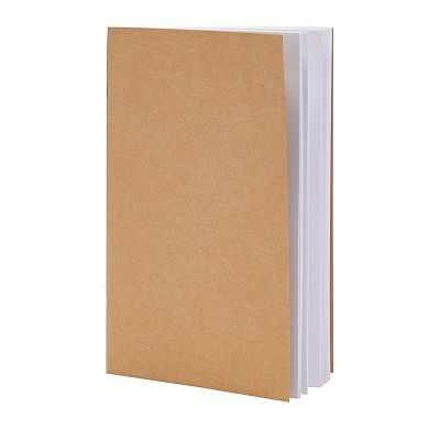 24-pack A5 Blank Notebook Bulk Set, Unlined Kraft Paper Journals, 5.5x8.5 In