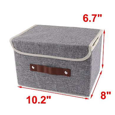 Household Cotton Linen Towel Socks Book Holder Storage Box Organizer