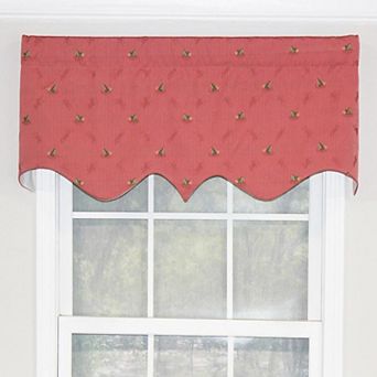 Ribbit Regal Valance 3" Rod Pocket Window Treatment 50" x 17" Camelia Pink