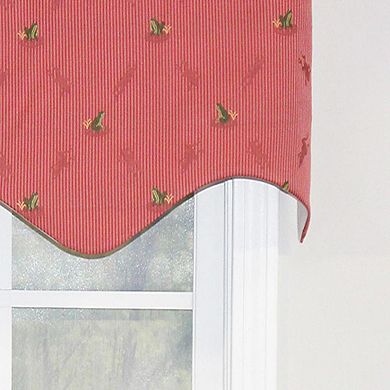 Ribbit Regal Valance 3" Rod Pocket Window Treatment 50" x 17" Camelia Pink