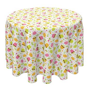 Round Tablecloth, 100% Cotton, 60 Round", Easter Treats