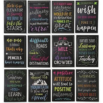 12 Pack Small Inspirational Notebooks with Quotes, Pocket Journals, 3.5 x 5 in