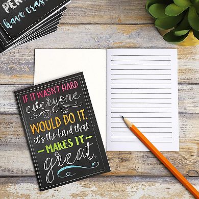 12 Pack Small Inspirational Notebooks with Quotes, Pocket Journals, 3.5 x 5 In