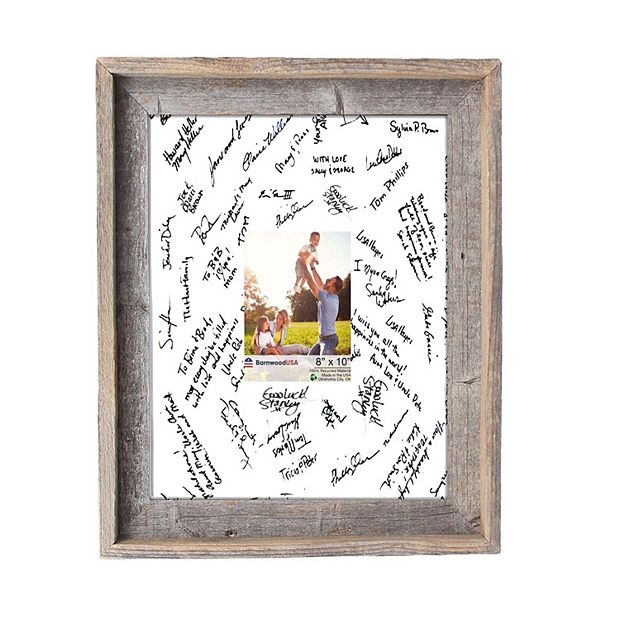 Wedding frame signature mat | Honestweddingadvice.com