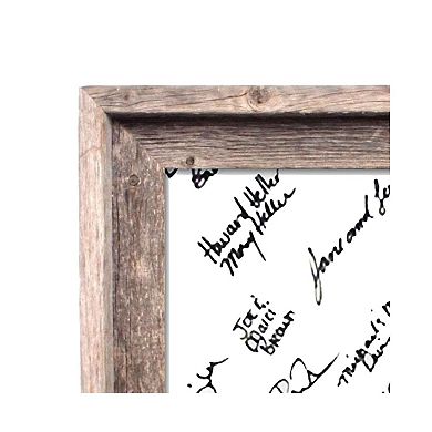 Rustic Farmhouse Wedding Picture Frames with Signature Mat