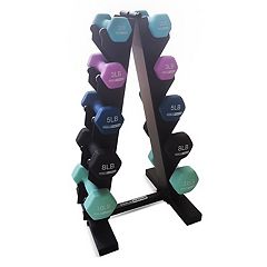 BalanceFrom Fitness 5, 8, and 12 Pound Neoprene Coated Dumbbell