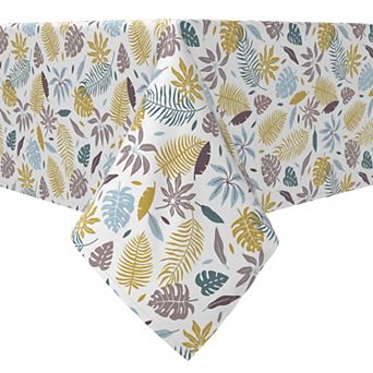 Square Tablecloth, 100% Cotton, 60x60", Paradise Palm