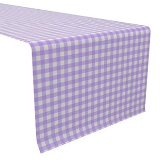Table Runner, 100% Cotton, 16x108", Plaid 19